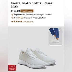 Vivaia Urban mesh sneakers off white beige slip on size 40 US women 9, men 7.5